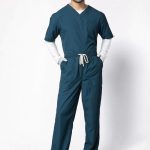 Classic Men's V-Neck (Forest Green) Scrub