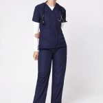 Classic Women's V-Neck (Navy)Scrub