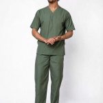 Classic Men's V-Neck (Olive) Scrub