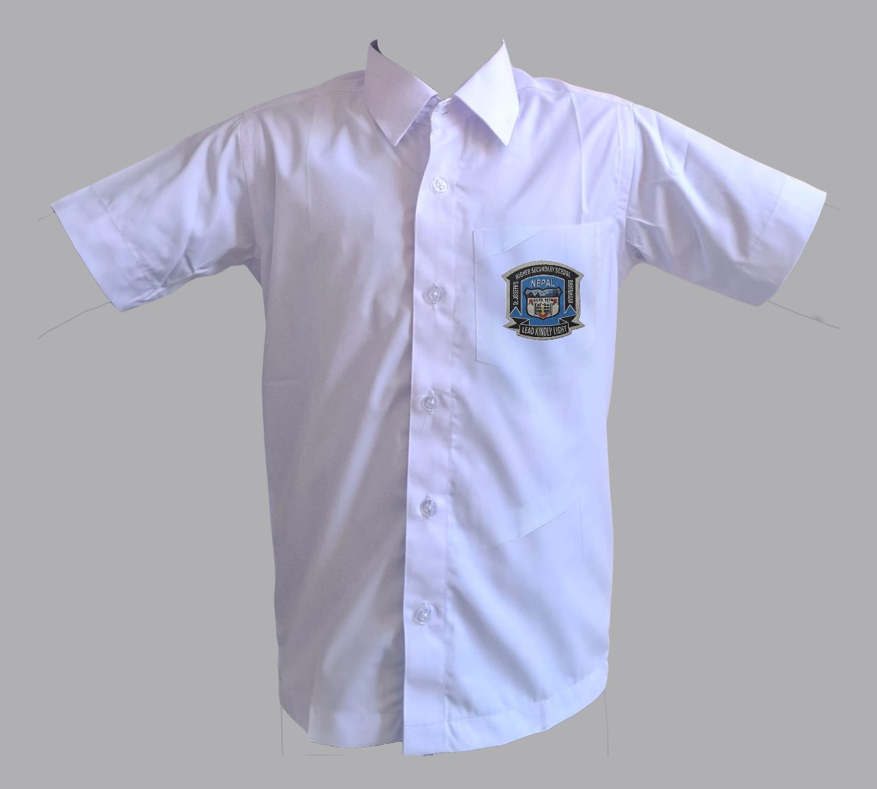 WhatsApp-Image-2025-10-12-at-12.19.27-PM-1.jpeg St. Joseph’s White Half Shirt - Image 1