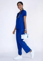 Classic Women's V-Neck (Royal Blue)  Scrub